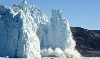 آب شدن یخ‌های قطبی رکورد زد