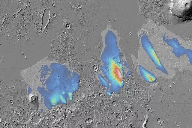 کشف یخ‌آب جدید در مریخ به اندازه دریای سرخ زمین