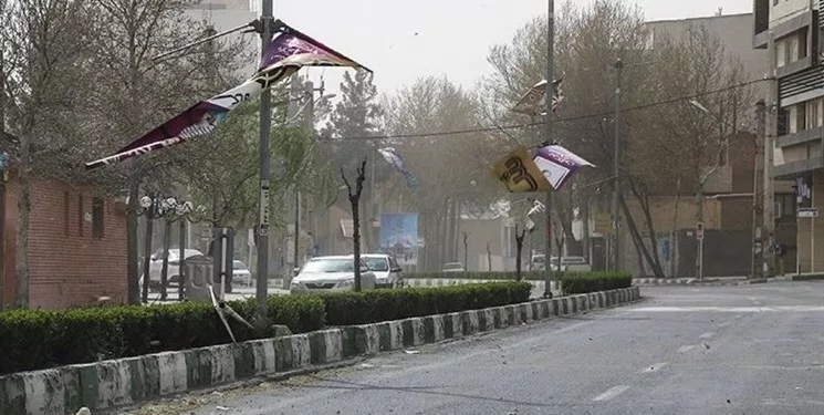 وزش باد شدید و رگبار در تهران