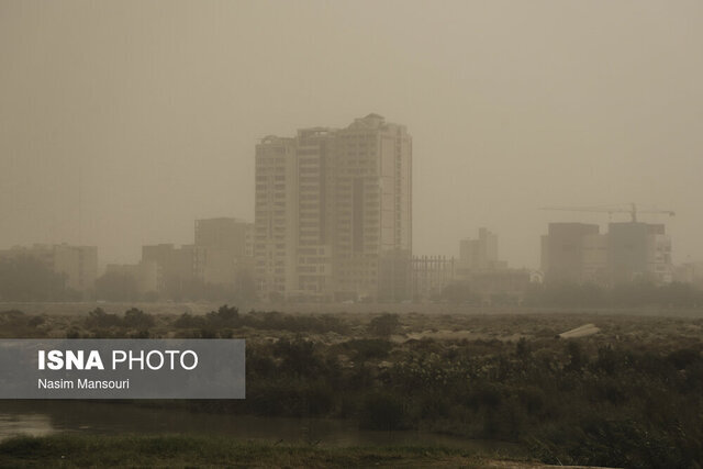 هوای سه شهر خوزستان در وضعیت قرمز