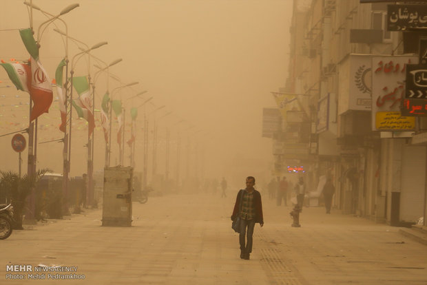 آلودگی هوا در ۷ شهر خوزستان
