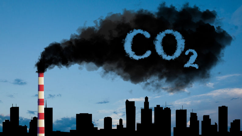 افزایش 10 برابری میزان گاز دی‌اکسیدکربن در جو