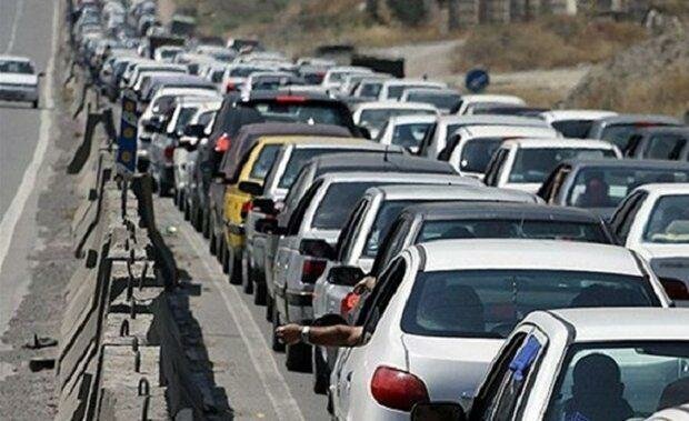 ترافیک سنگین در محورهای چالوس و هزار