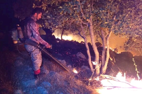 آتش‌سوزی گسترده در مناطق حفاظت شده «خاییز»