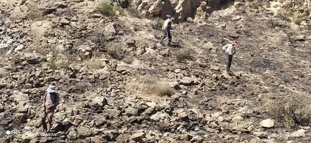 مهار سریع آتش‌سوزی در پارک ملی گلستان با مشارکت نیروهای امدادی و جوامع محلی