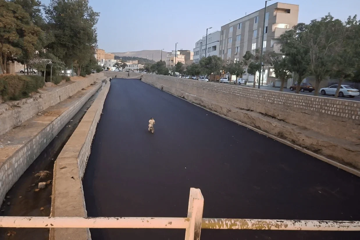 قیــــــر، رودخانه را پوشاند