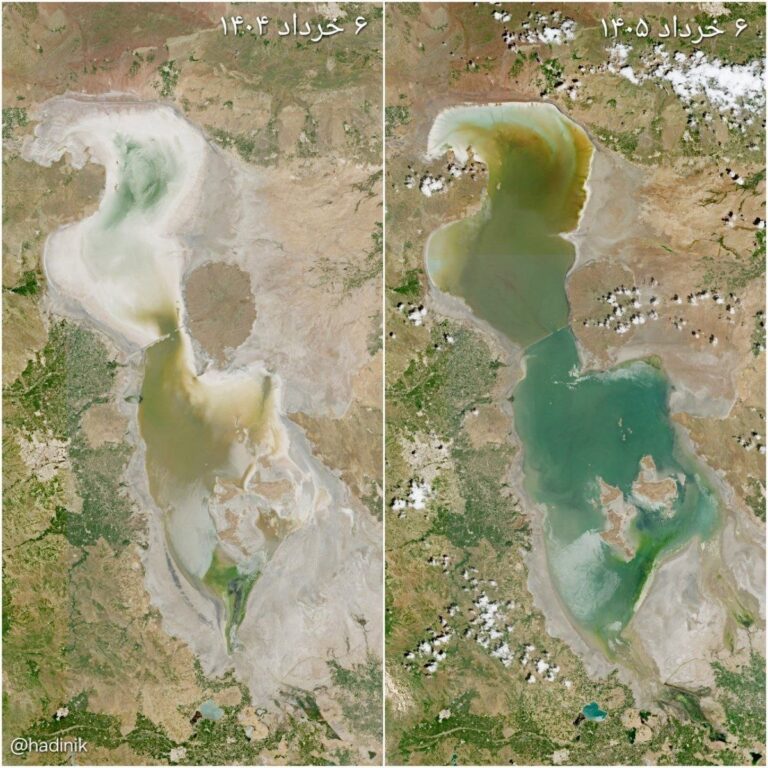 دریاچه ارومیه در وضعیت هشدار