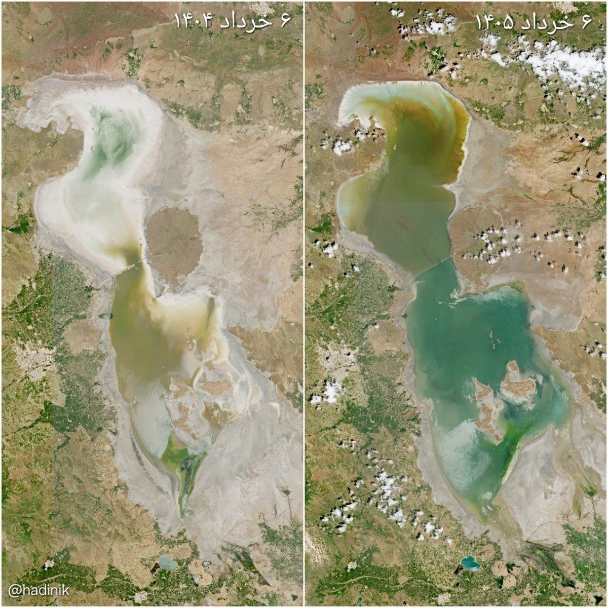 دریاچه ارومیه در وضعیت هشدار