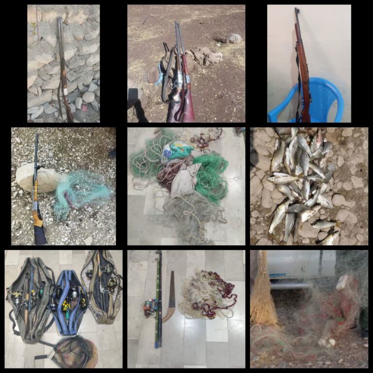 دستگیری شکارچیان غیرمجاز در لرستان