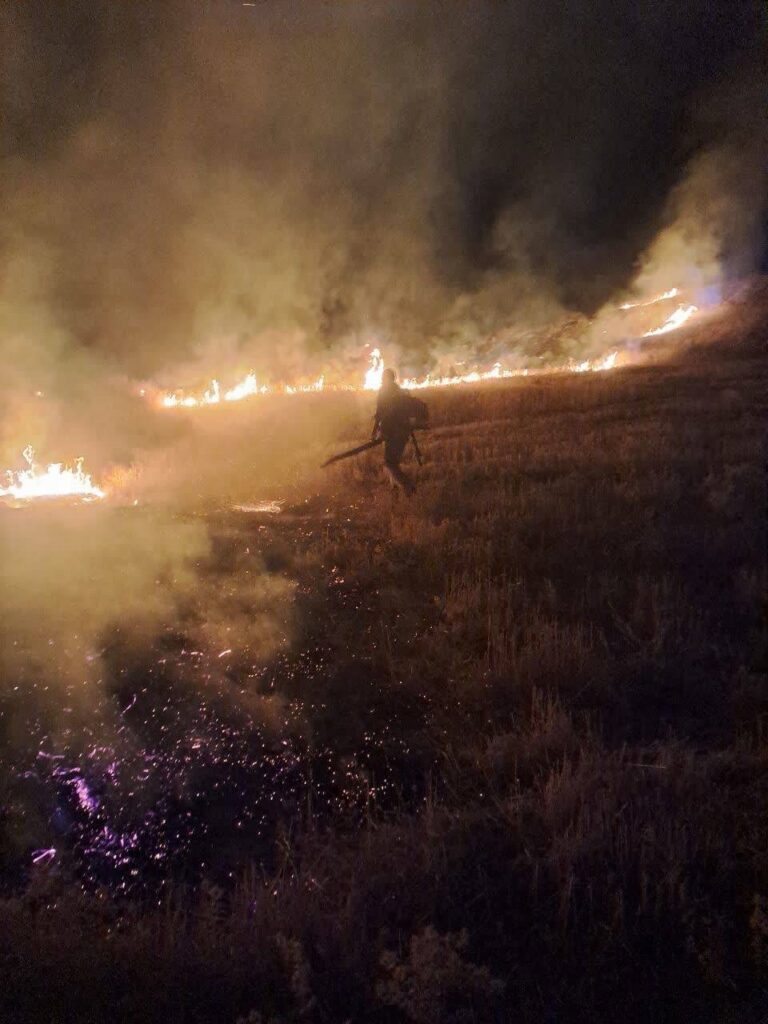 مهار حریق پناهگاه حیات‌وحش قراویز با مشارکت محیط‌بانان و بومیان