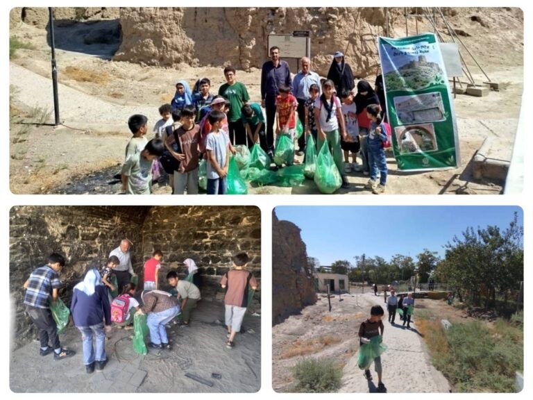 پاکسازی دژ رشکان شهرری؛ مشارکت نسل جوان در صیانت از میراث فرهنگی و محیط زیست