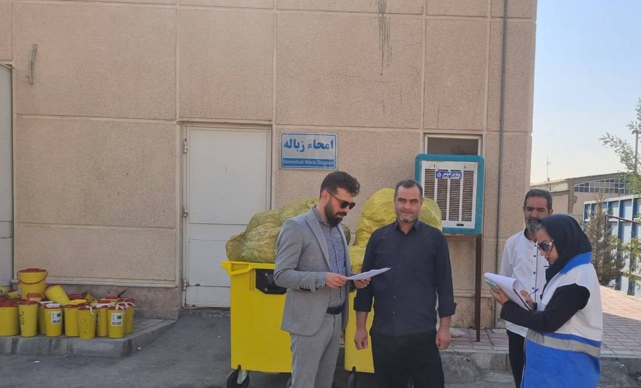کشف و انتقال ۴۶۸ کیلوگرم پسماند عفونی غیرمجاز به بیمارستان سردار سلیمانی قدس