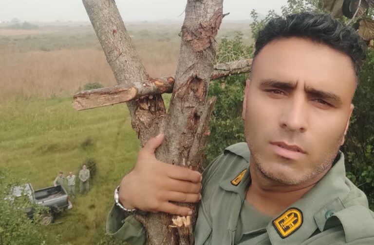 دستگیری شکارچی غیرمجاز و کشف ۱۴ رشته تله بازگیری در پارک ملی بوجاق